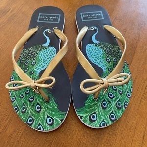 Kate Spade Size 6 Bow Flip Flops
